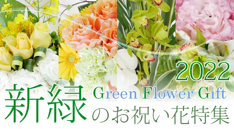 新緑のお祝い花特集 2022