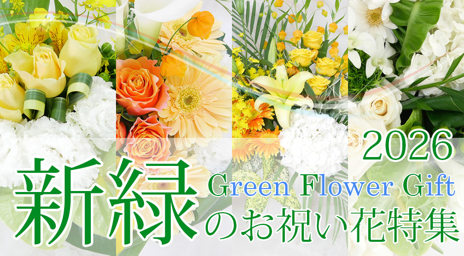 新緑のお祝い花特集2026